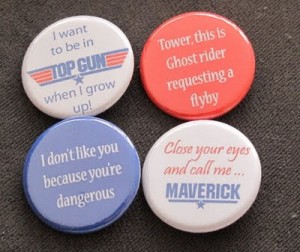 Top Gun button badges