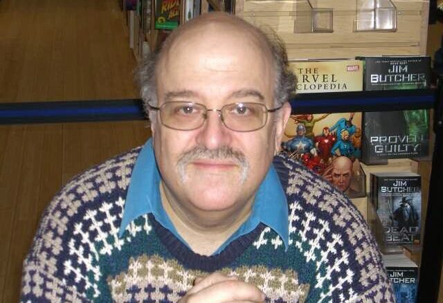 Writer Peter David, at the February 7, 2007 signing of The Dark Tower: The Gunslinger Born at Midtown Comics in Times Square, New York City. Photo by Luigi Novi